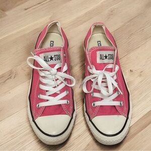Converse Pink Canvas Sneakers